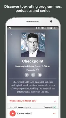 RNZ android App screenshot 2