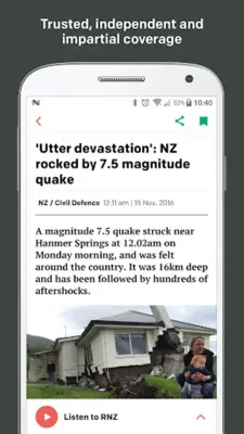 RNZ android App screenshot 5